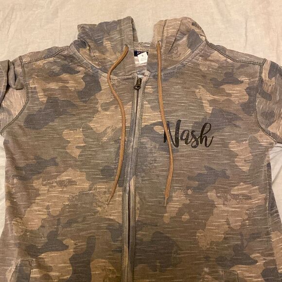 MV Sport Brand Women’s Nash Nashville Camo Camouflage Hoodie Size Small - Picture 3 of 14